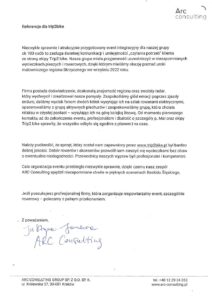 Listy referencyjny od Arc Consulting
