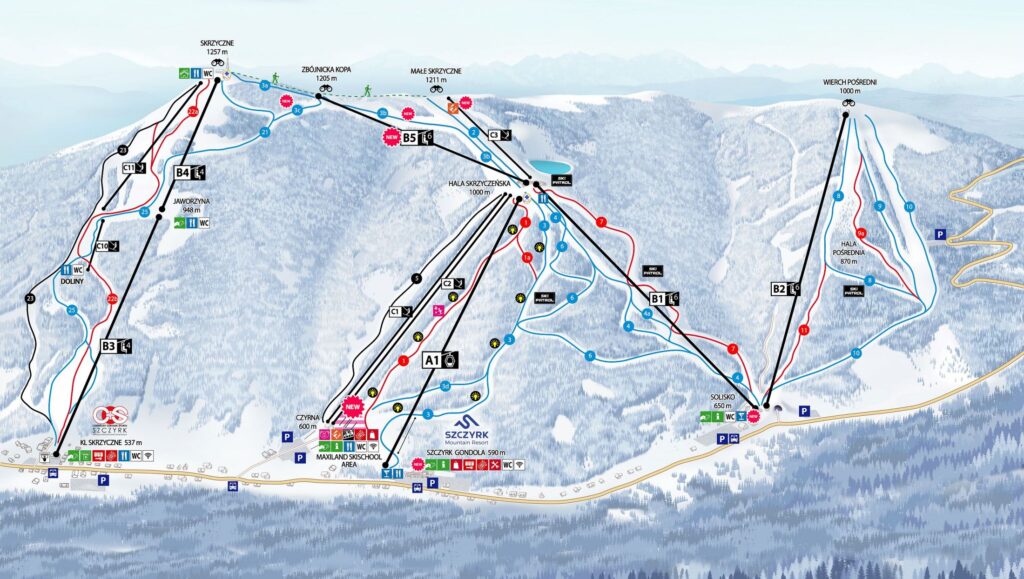 trasy narciarskie Szczyrkowski